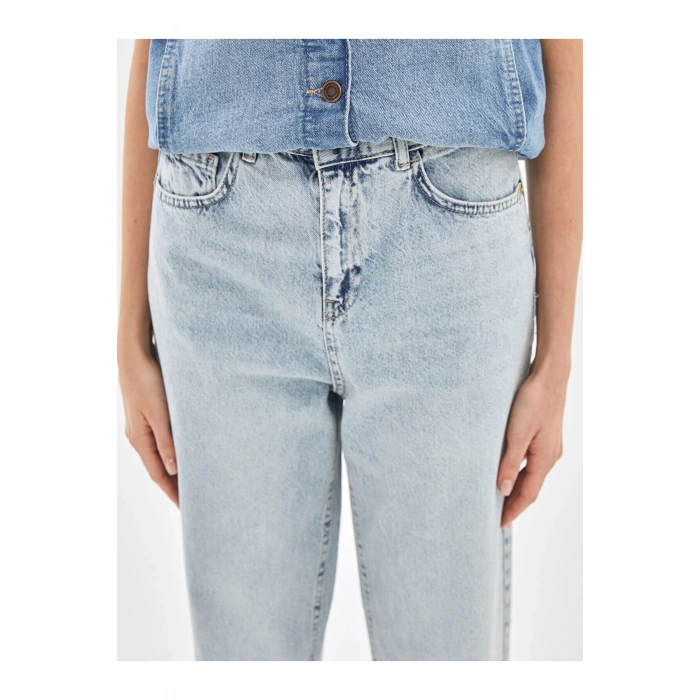 Lcw Mom Fit Kadın Jean Pantolon