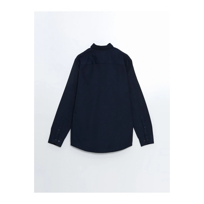 LCW Regular Fit Uzun Kollu Armürlü Erkek Gömlek