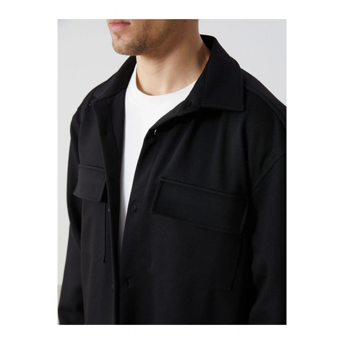 LCW Regular Fit Uzun Kollu Erkek Gömlek Ceket Fashion