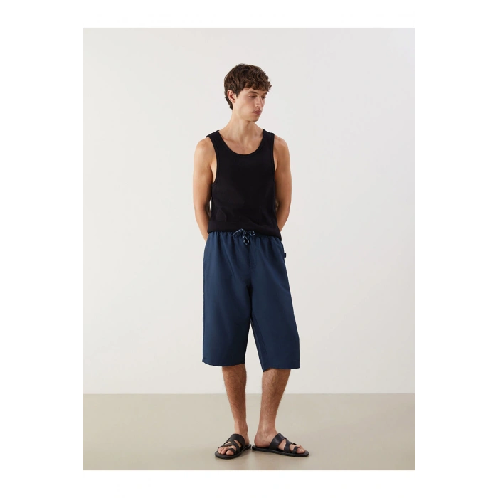 LCW SWIMWEAR Diz Altı Boy Erkek Deniz Şortu