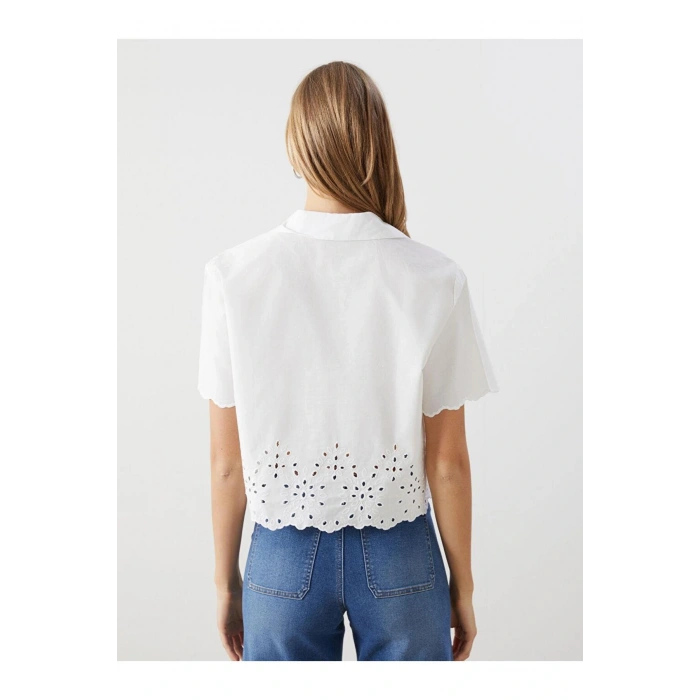 LCW Vision Ajurlu Poplin Kadın Gömlek