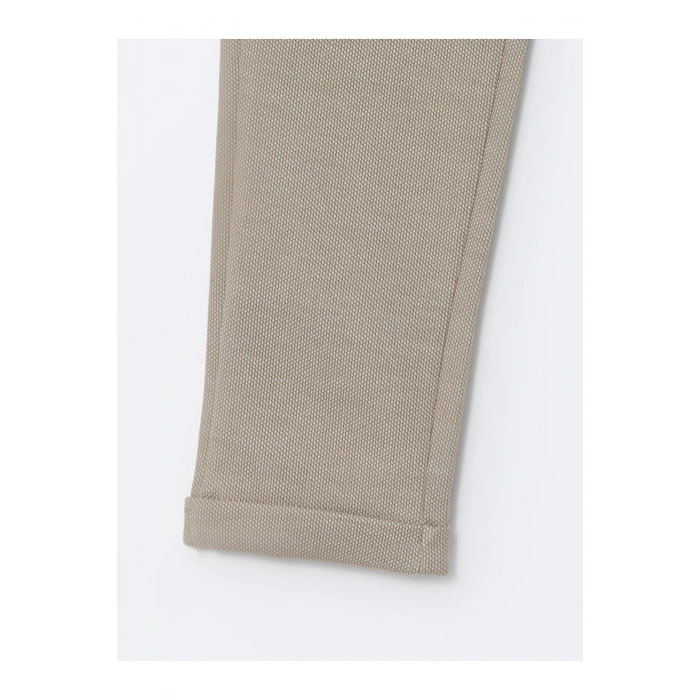 LCW Vision Bej Beli Lastikli Slim Fit Erkek Çocuk Pantolon