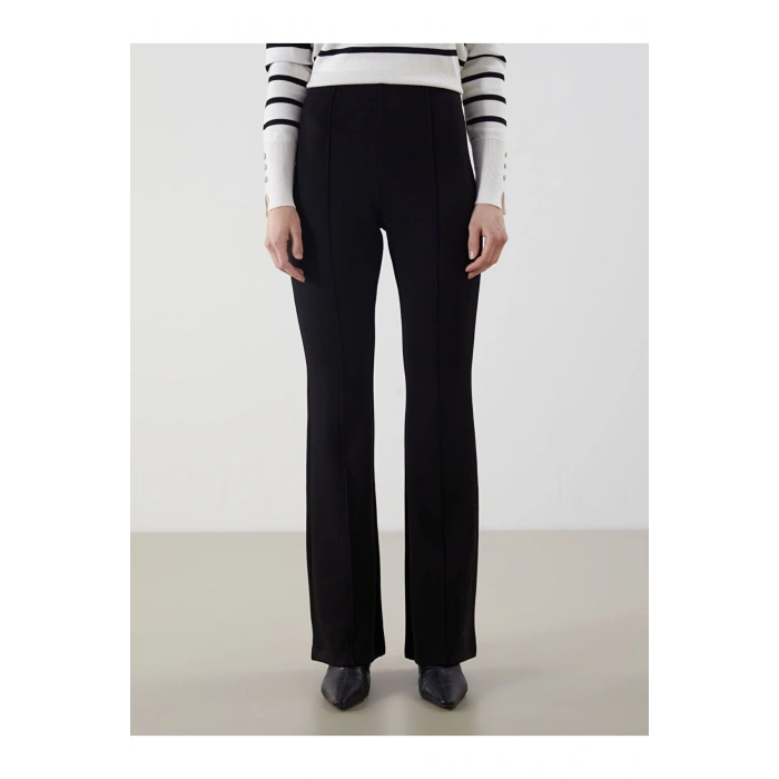 LCW Vision Beli Lastikli İspanyol Paça Kadın Pantolon