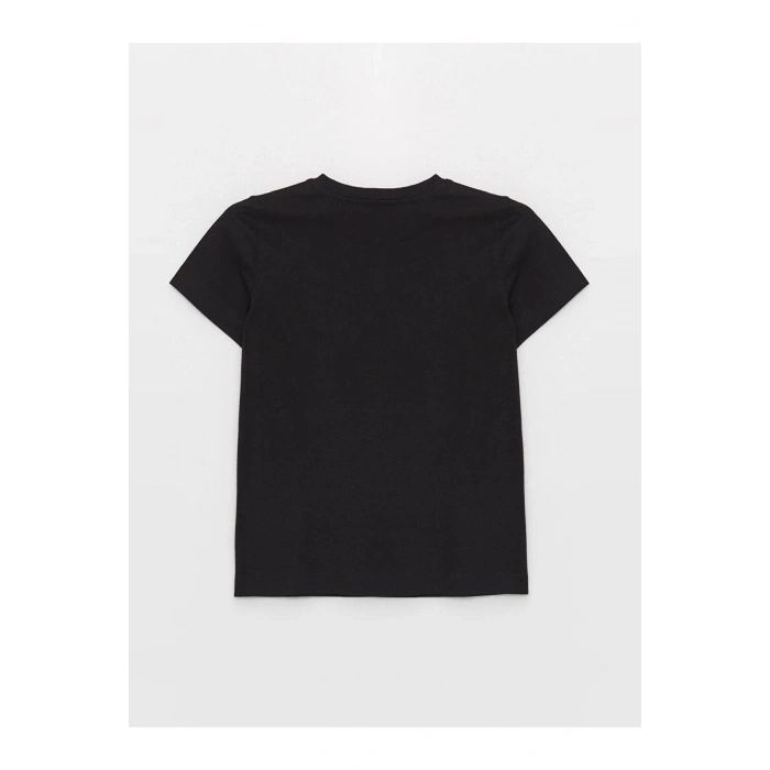 LCW Vision Bisiklet Yaka Düz Kısa Kollu Kadın Tişört