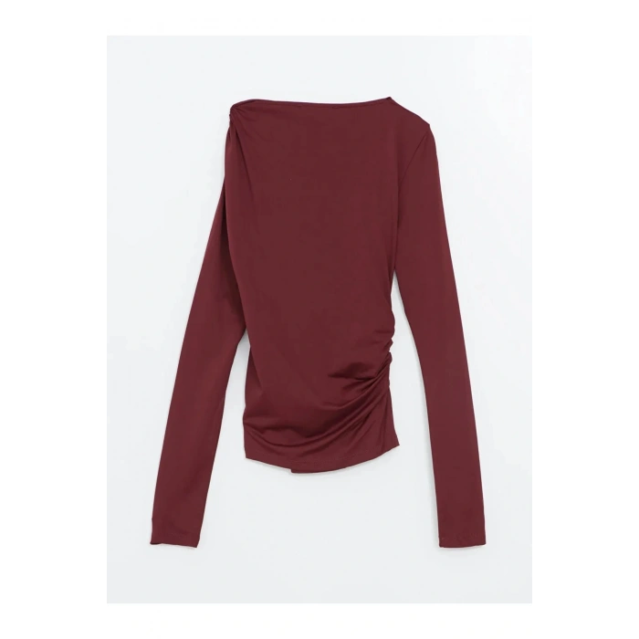 LCW Vision Bordo Dik Yaka Kadın Body