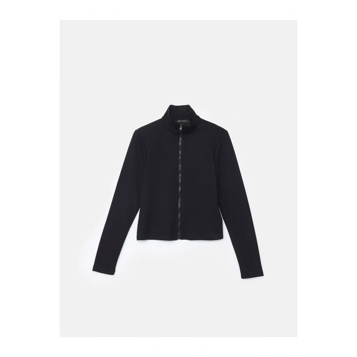 LCW Vision  Dik Yaka Kadın Fermuarlı Sweatshirt