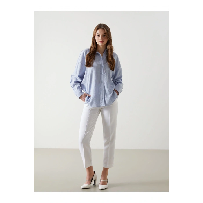 LCW Vision Ekru Dar Fit Kadın Pantolon