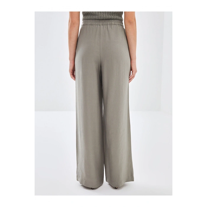 LCW Vision Haki Beli Lastikli Loose Fit Kadın Pantolon W4JP34Z8