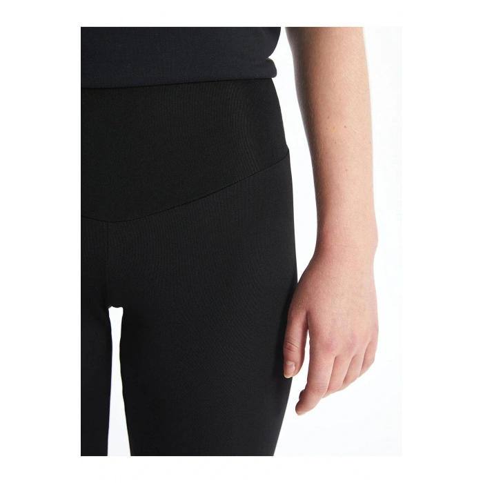 LCW Vision Kadın Beli Lastikli Düz Biker Şort Tayt