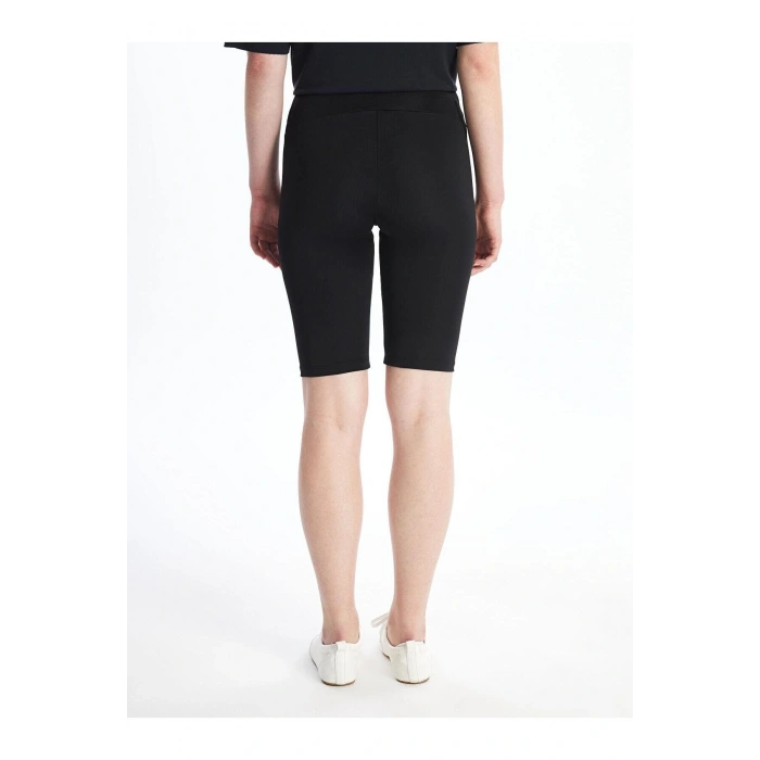 LCW Vision Kadın Beli Lastikli Düz Biker Şort Tayt