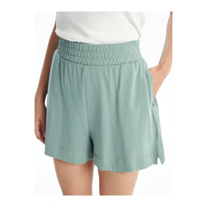 LCW Vision Kadın Beli Lastikli Düz Şort