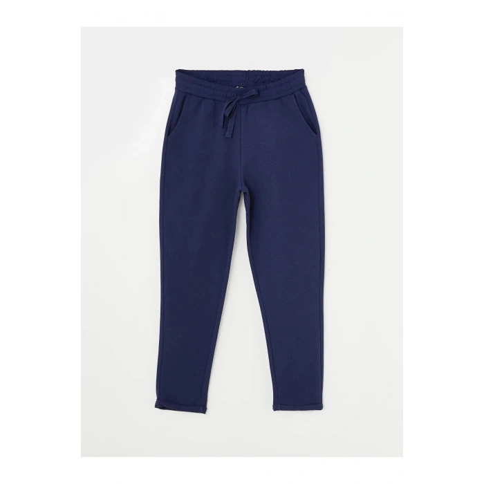 LCW Vision Lacivert Kadın Beli Lastikli Düz Eşofman Altıw1