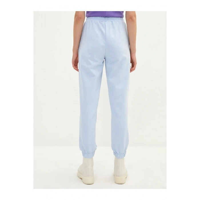 LCW Vision Mavi Beli Lastikli Düz Cep Detaylı Kadın Jogger Eşofman Altı