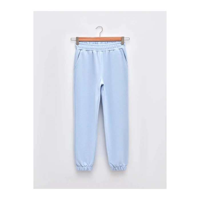 LCW Vision Mavi Beli Lastikli Düz Cep Detaylı Kadın Jogger Eşofman Altı