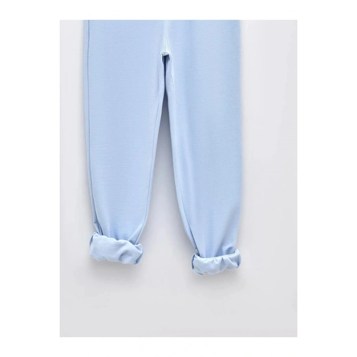 LCW Vision Mavi Beli Lastikli Düz Cep Detaylı Kadın Jogger Eşofman Altı