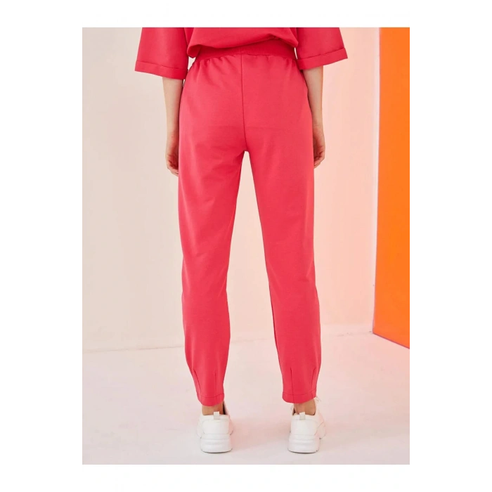 LCW Vision Pembe Beli Lastikli Düz Cep Detaylı Kadın Eşofman Altı