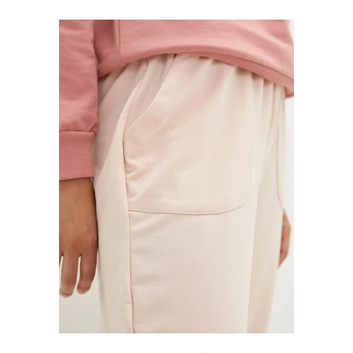 LCW Vision Pembe Beli Lastikli Düz Cep Detaylı Kadın Jogger Eşofman Altı