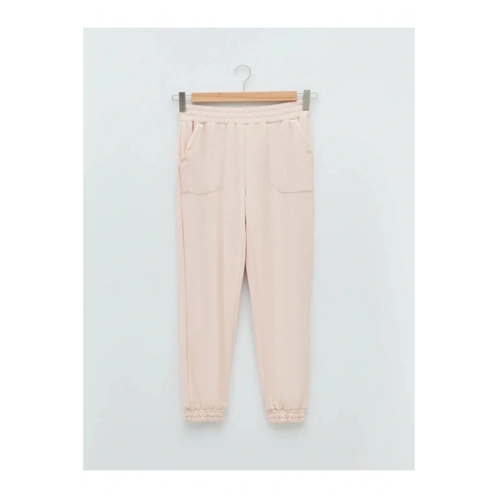 LCW Vision Pembe Beli Lastikli Düz Cep Detaylı Kadın Jogger Eşofman Altı