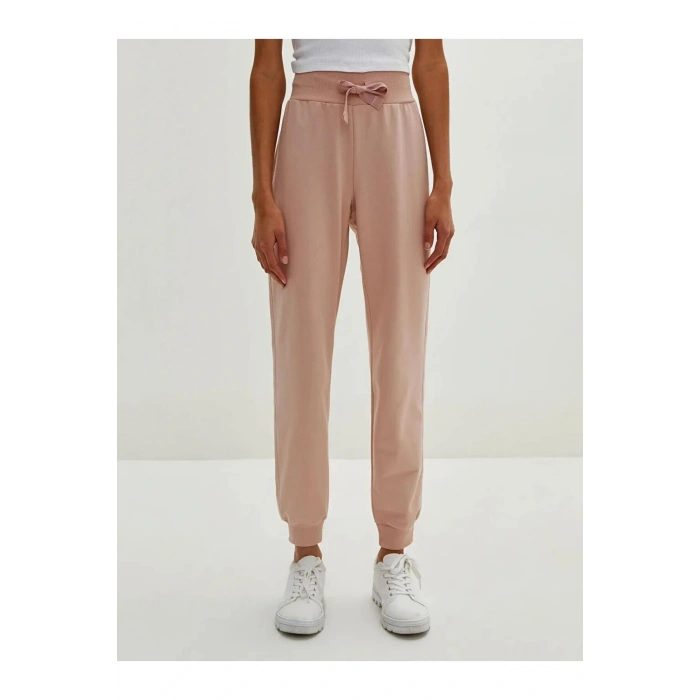 LCW Vision Pembe Kadın Beli Lastikli Düz Eşofman Altı