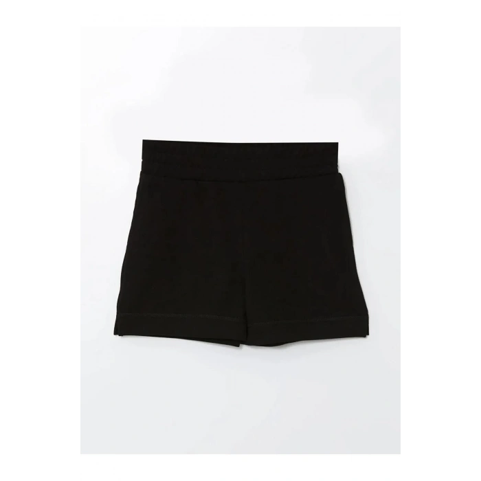 LCW Vision Siyah Beli Lastikli Kadın Şort