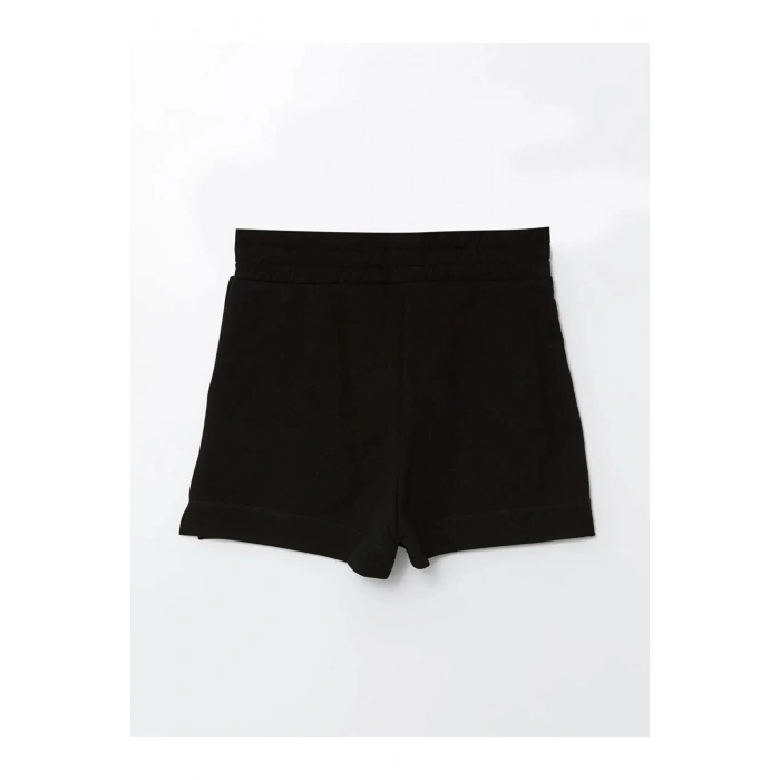 LCW Vision Siyah Beli Lastikli Kadın Şort