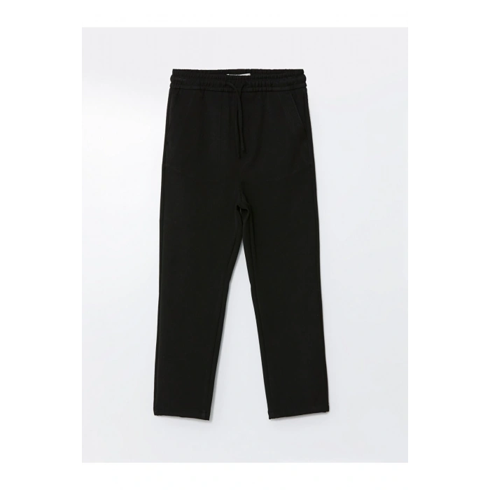 Lcw Vision Siyah Beli Lastikli Slim Fit Erkek Çocuk Pantolon