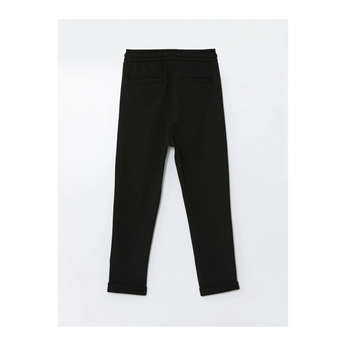 Lcw Vision Siyah Beli Lastikli Slim Fit Erkek Çocuk Pantolon