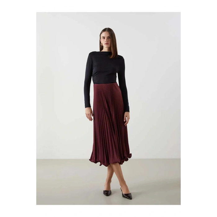 LCW Vision Siyah Dik Yaka Kadın Body