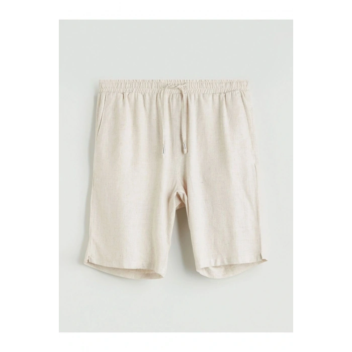 LCW Vision Standart Kalıp Keten Karışımlı Erkek Şort