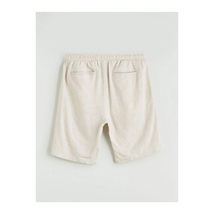 LCW Vision Standart Kalıp Keten Karışımlı Erkek Şort