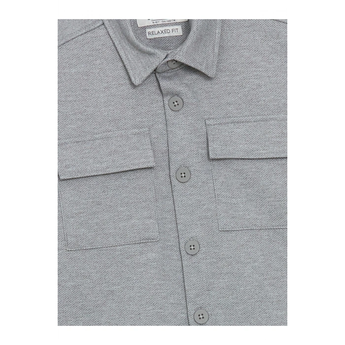 LCW Vision Uzun Kollu Dokulu Erkek Çocuk Gömlek