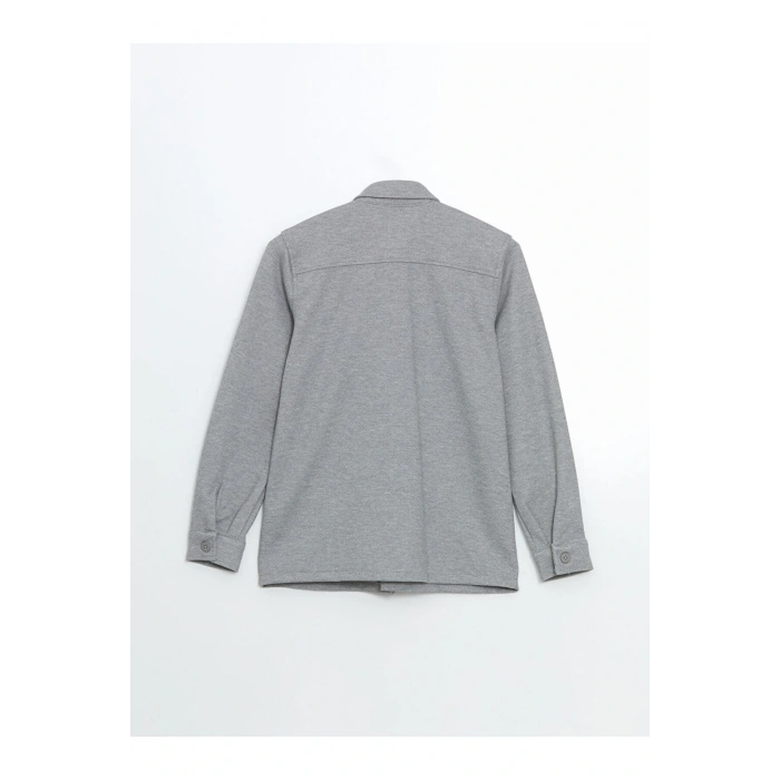 LCW Vision Uzun Kollu Dokulu Erkek Çocuk Gömlek