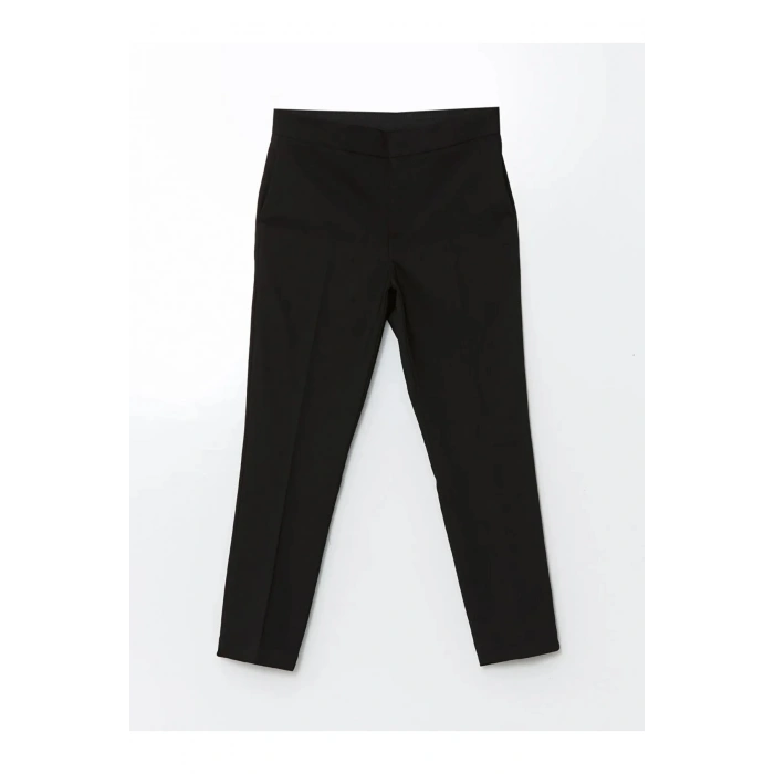 LCW Vision Yeni Siyah Beli Lastikli Havuç Kesim Kadın Pantolon