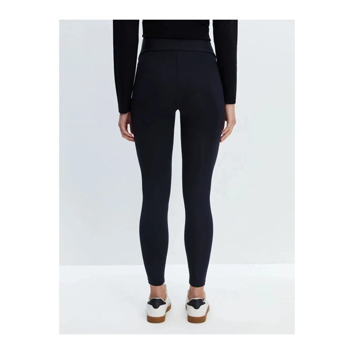 LCW Vision Yeni Siyah Beli Lastikli Kadın Tayt