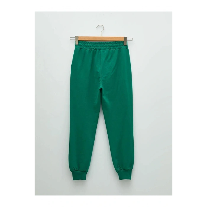 LCW Vision Yeşil Beli Lastikli Düz Cep Detaylı Kadın Jogger Eşofman Altı