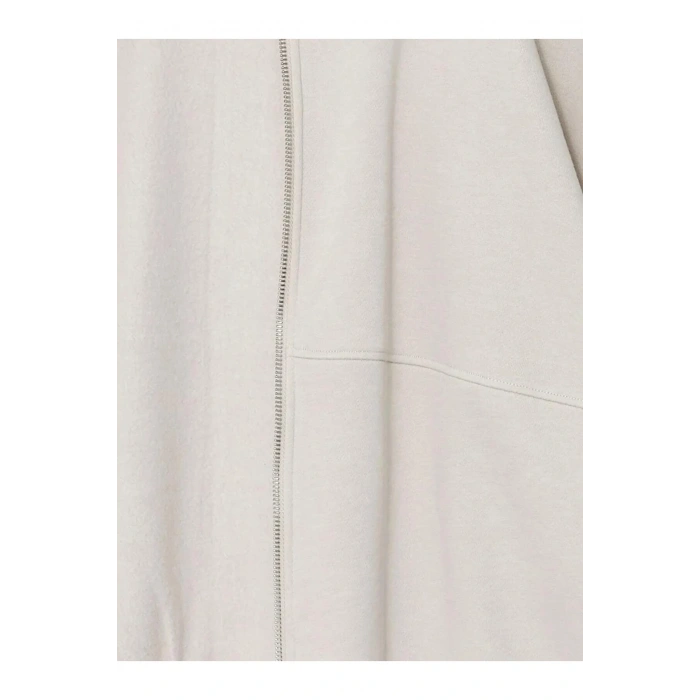 LCW VisionGri Kolej Yaka Oversize Kadın Kalın Fermuarlı Sweatshirt