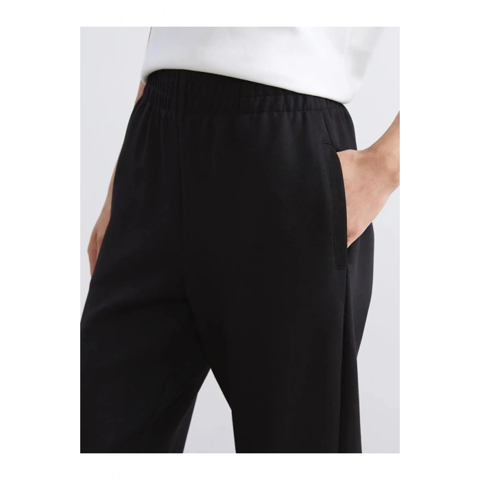 LCW VisionSiyah Beli Lastikli Kadın Jogger Eşofman Altı