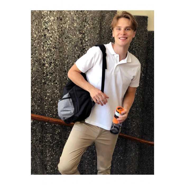 LCWAIKIKI Basic Beyaz Polo Yaka Kısa Kollu Basic Pike Tişört