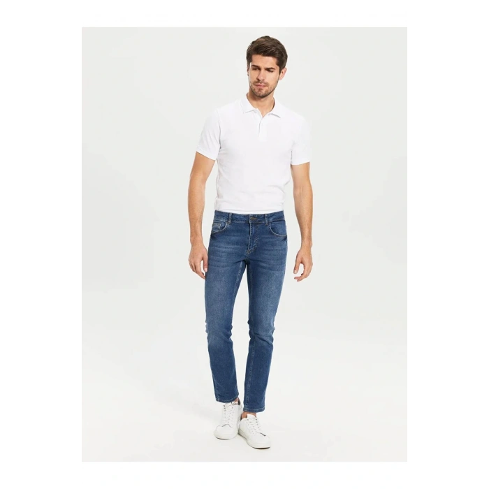 LCWAIKIKI Basic Beyaz Polo Yaka Kısa Kollu Basic Pike Tişört