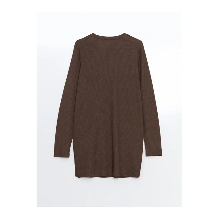 LCWAIKIKI Basic Bisiklet Yaka Dokulu Kadın Tunik