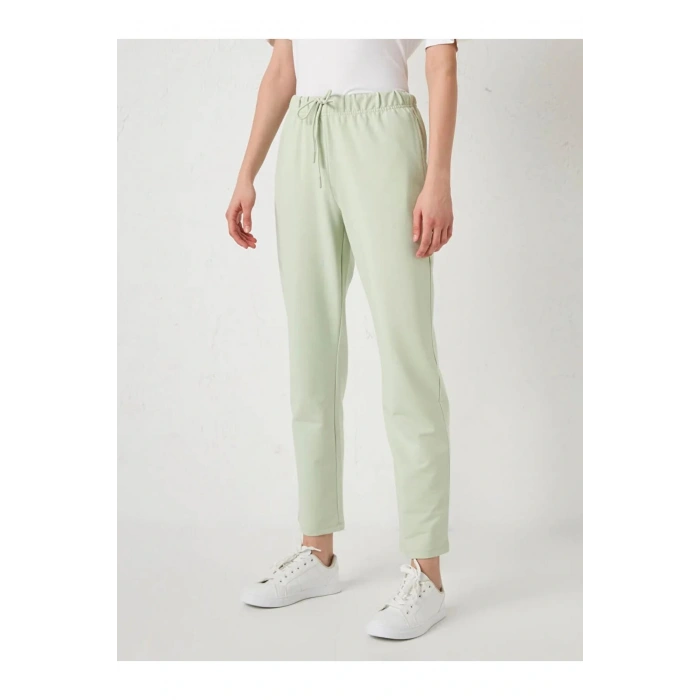 LCWAIKIKI Basic Yeşil Beli Lastikli Kadın Eşofman Alt