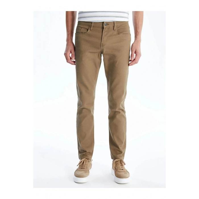 LCWAIKIKI Classic Bej Dar Kalıp Erkek Chino Pantolon
