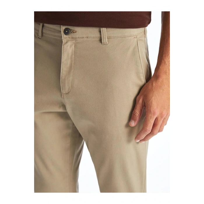 LCWAIKIKI Classic Bej Dar Kalıp Erkek Chino Pantolon