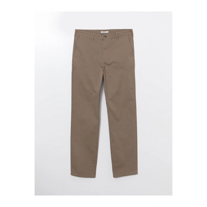 LCWAIKIKI Classic Bej Standart Kalıp Gabardin Erkek Chino Pantolon