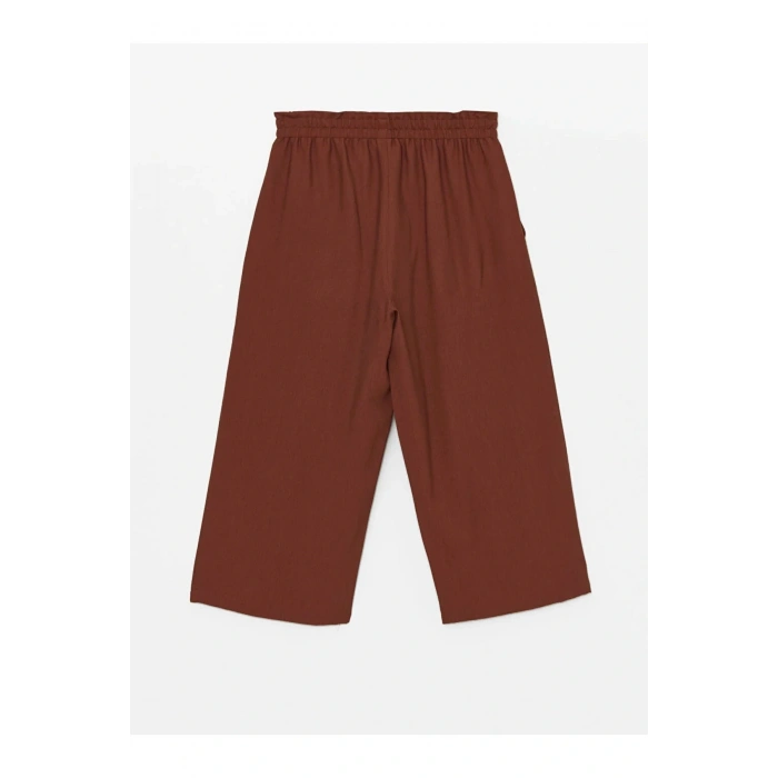 LCWAIKIKI Classic Beli Lastikli Rahat Kalıp Kadın Kapri