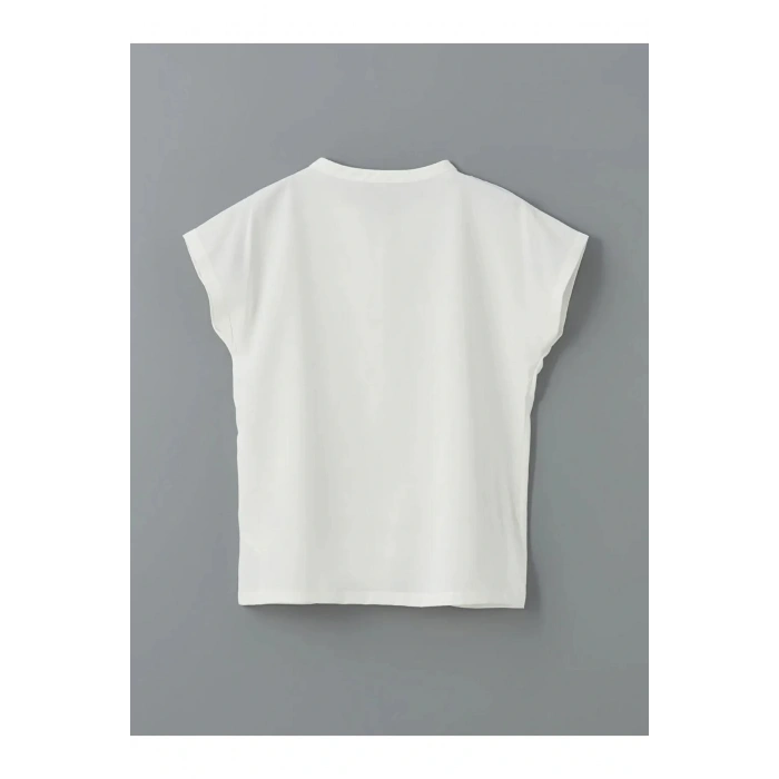 LCWAIKIKI Classic Beyaz Kaçık Yaka Kadın Bluz