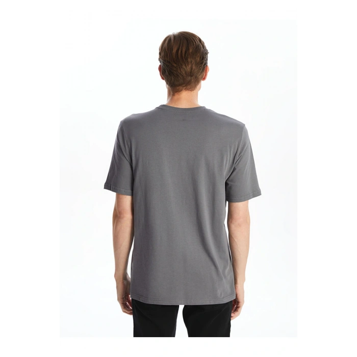 LCWAIKIKI Classic Bisiklet Yaka Kısa Kollu İstanbul Baskılı Penye Erkek Tişört