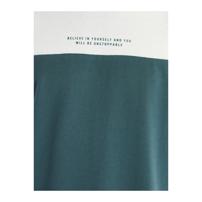 LCWAIKIKI Classic Bisiklet Yaka Kısa Kollu Renk Bloklu Erkek Tişört