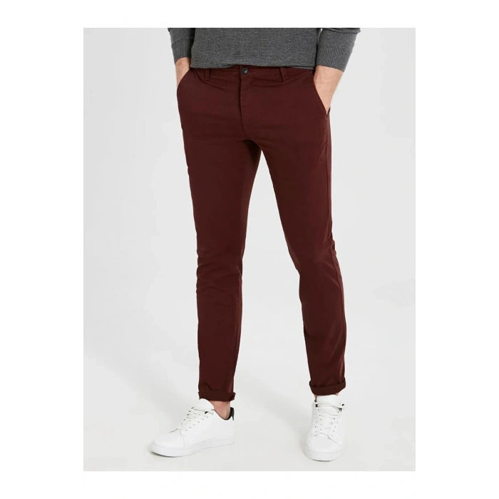 LCWAIKIKI Classic Bordo Chino Pantolon