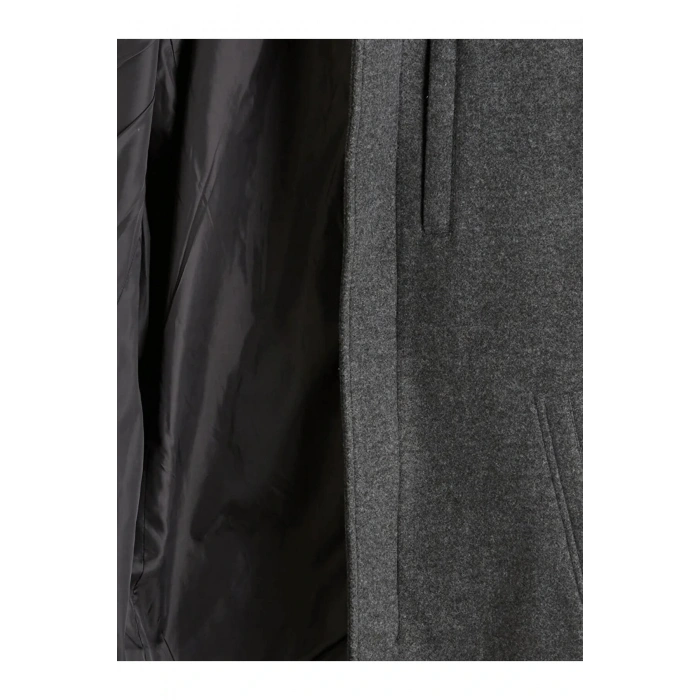 LCWAIKIKI Classic Büyük Beden Standart Kalıp Dik Yaka Erkek Kaşe Kaban